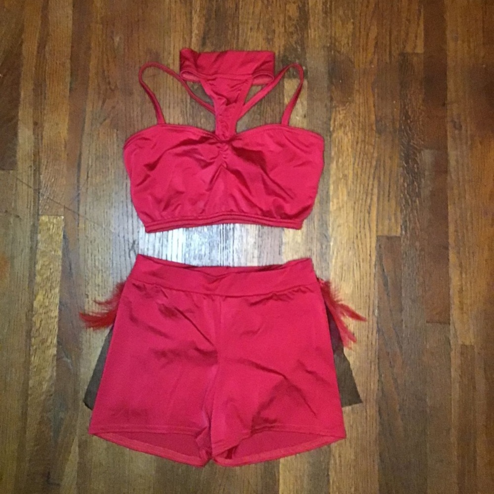 Two piece dance costume